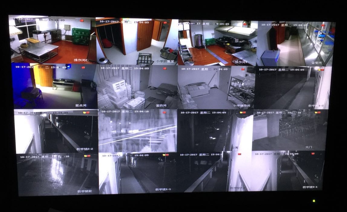 黑家堡小学餐饮楼监控系统